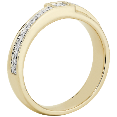 Side profile view of ring