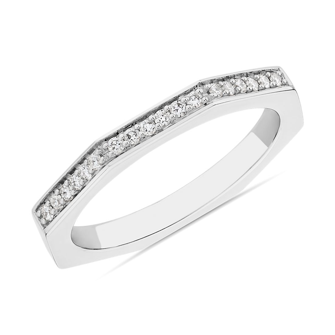 ZAC ZAC POSEN Geometric Diamond Ring in 14k White Gold (2 mm, 1/10 ct. tw.)