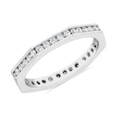 ZAC ZAC POSEN Geometric Diamond Eternity Ring in 14k White Gold (2 mm, 1/2 ct. tw.)