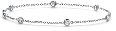 bracelet diamond gold bezel 18k bluenile