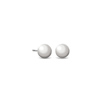 white gold ear studs