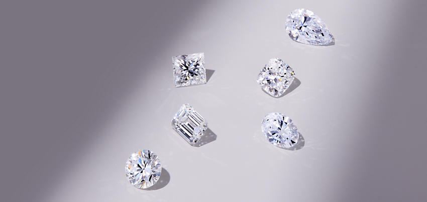 seis diamantes sueltos