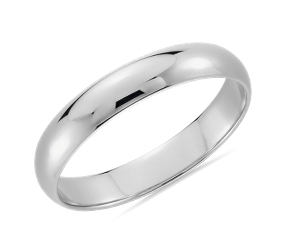 Men's platinum wedding band