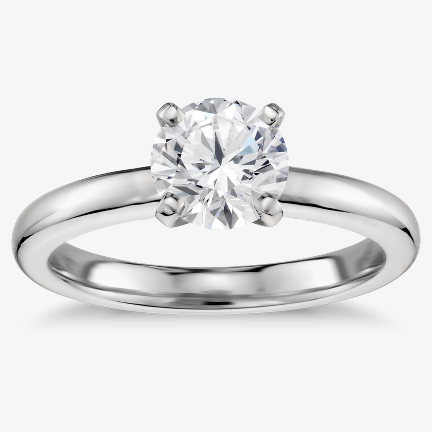 Comfort Fit Engagement Ring
