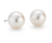 Freshwater Pearl Earrings in 14k White Gold