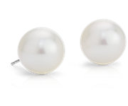 South Sea Pearl Earrings in 18k White Gold