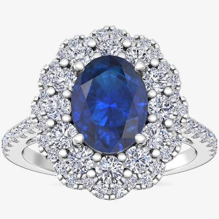 Gemstone Engagement Ring
