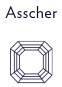 Asscher-geslepen diamanten