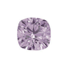 0.68-Carat Pink -purple Cushion Cut Diamond