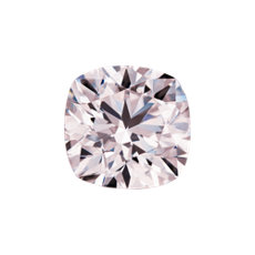 0.50 quilates Rosado muy claro Diamante de talla cojín: