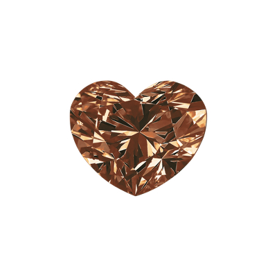 Diamante en forma de corazón color Marrón oscuro de 1.01 quilates