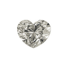 1.00-Carat Violet-gray Heart Shaped Diamond