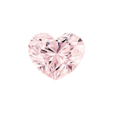 2.75-Carat Orangy Pink Heart Shaped Diamond