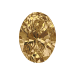 Oval shape diamond selected with a fancy brown colour