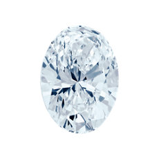 0.83-Carat Blue Oval Cut Diamond