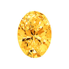 1.07-Carat Intense Yellow-orange Oval Cut Diamond