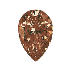 1.53-Carat Deep Yellow-brown Pear Shaped Diamond