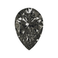 0.87-Carat Dark Green-gray Pear Shaped Diamond