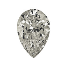 1.02-Carat Grey Pear Shaped Diamond