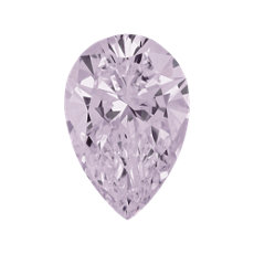 0.28-Carat Light Pinkish Purple Pear Shaped Diamond
