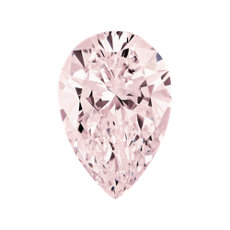 Diamante en forma de pera color Rosado claro de 0.30 quilates