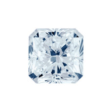 0.75-Carat Gray-blue Radiant Cut Diamond