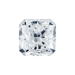 Radiant shape diamond with a faint blue colour