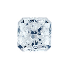 Diamante de talla radiante color Azul claro de 0.86 quilates
