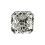 Radiant shape diamond with a fancy grey colour