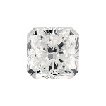 Radiant shape diamond with a faint grey colour