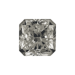 Diamante de forma Radiante de color gris intenso