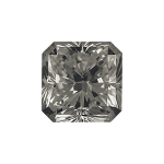 Radiant shape diamond with a vivid grey colour