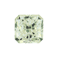 Diamante de talla radiante color Verde claro de 1.31 quilates