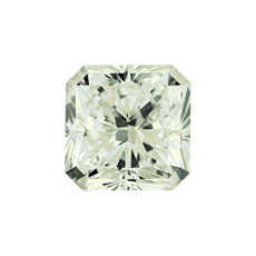 Diamante de talla radiante color Verde muy claro de 0.26 quilates