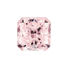 Diamante de talla radiante color Rosado amarronado de 1.22 quilates