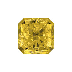 6.39-Carat Intense Yellow Radiant Cut Diamond