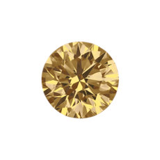 1.11-Carat Yellow Brown Round Cut Diamond
