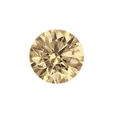 2.01-Carat Light Brown Round Cut Diamond