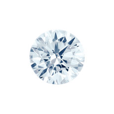 Diamante de talla redonda de 0.40 quilates de color azul