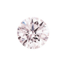 Diamante de talla redonda color Rosado muy claro de 1.05 quilates