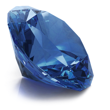 Round Sapphire gemstone