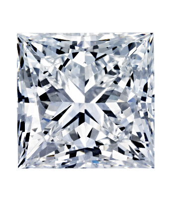 Sample top view of diamond