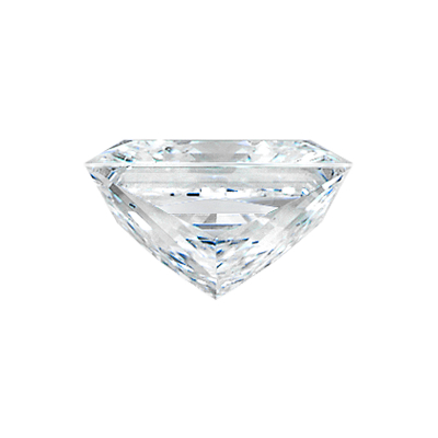 Sample side view of diamond