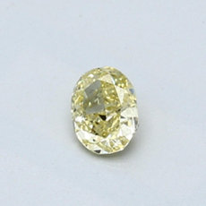 0.32-Carat Intense Yellow Oval Cut Diamond