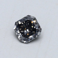 0.46-Carat Dark  Gray Radiant Cut Diamond