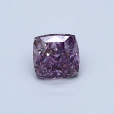 0.60-Carat Deep Pink-purple Cushion Cut Diamond