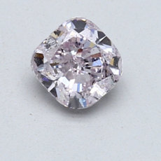 1.03 quilates Violeta rosado claro Diamante de talla cojín: