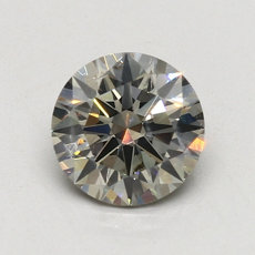 1.54-Carat Dark  Gray Round Cut Diamond