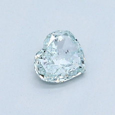 0.45-Carat Intense Bluish Green Heart Shaped Diamond
