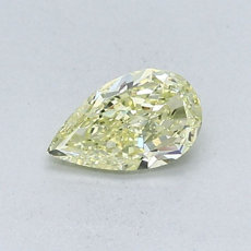 0,44-Carat Yellow Pear Shaped Diamond